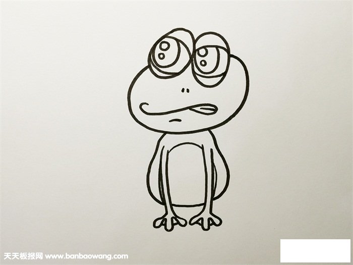 青蛙怎么画一步一步教