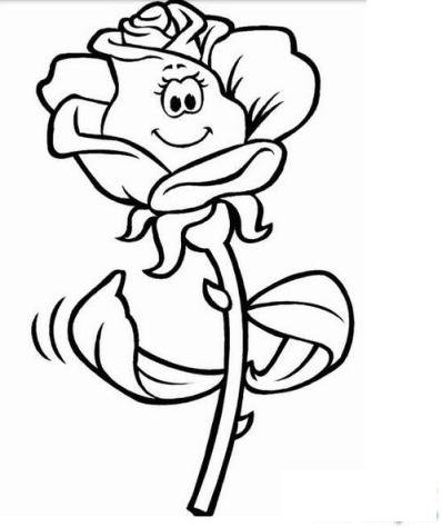 简笔画可爱的玫瑰花的具体画法步骤图片教程