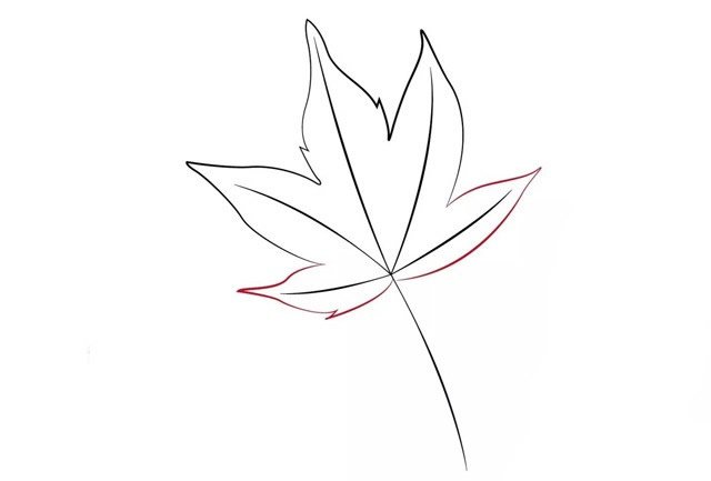 秋天枫叶简笔画