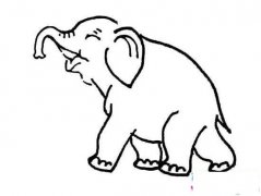 儿童大象简笔画图片