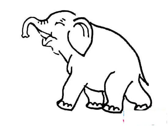 儿童大象简笔画图片