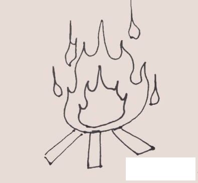 火堆简笔画