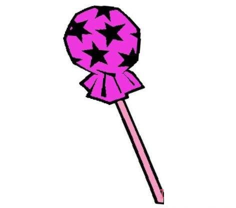 七彩棒棒糖怎么画简单漂亮 棒棒糖简笔画图片