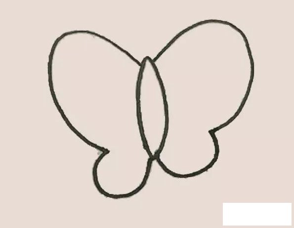 蝴蝶风筝简笔画