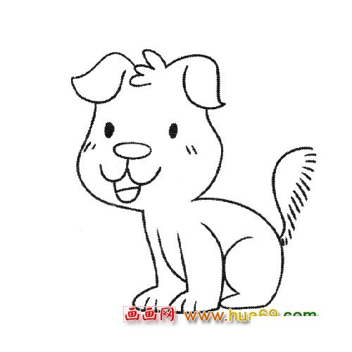 简笔画：小狗宝宝2