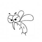 蚊子的画法卡通简笔画