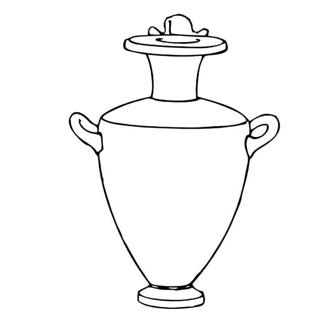 工艺品花瓶简笔画图片