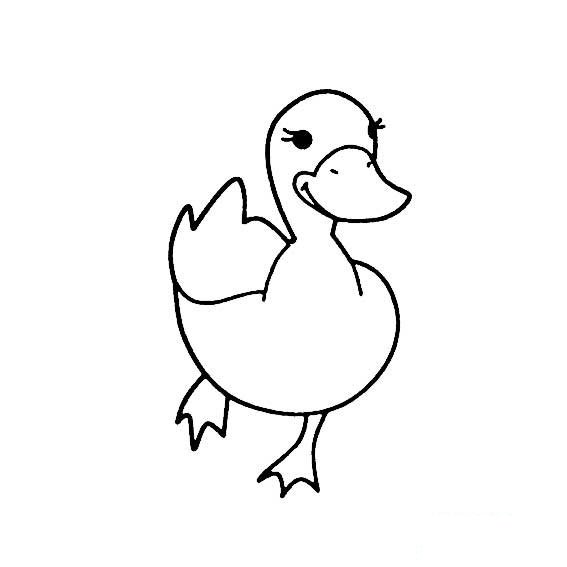 鸭子的画法9