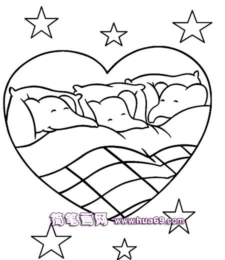 小象宝宝睡觉的简笔画