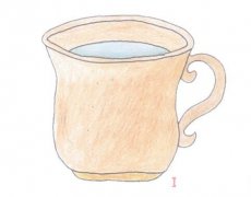 儿童茶杯简笔画画法步骤图手绘涂颜色