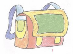 儿童小书包简笔画画法步骤图手绘涂颜色