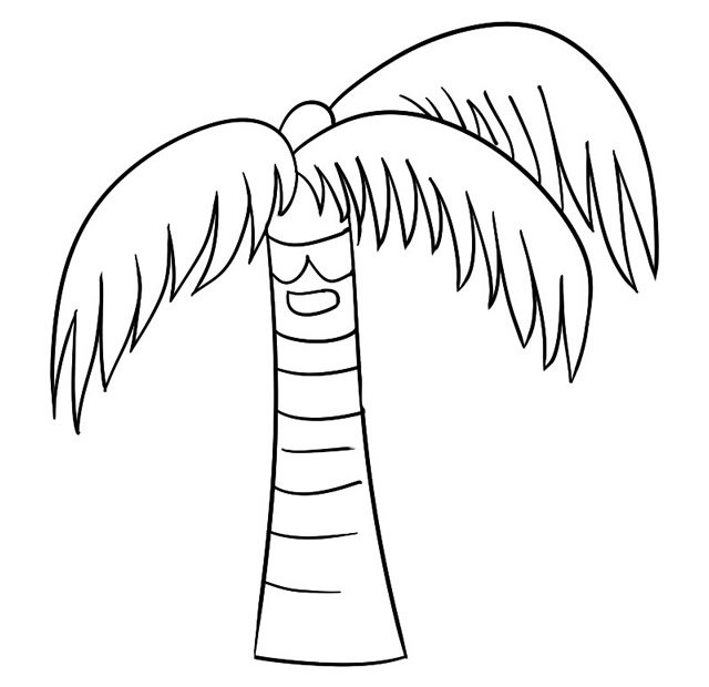 椰子树简笔画