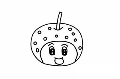 山楂简笔画图片