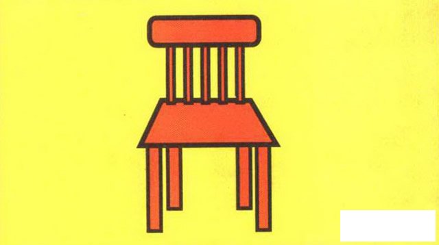 椅子彩色简笔画图片