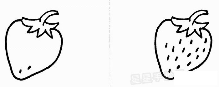草莓简笔画