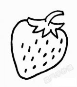 草莓简笔画图片步骤教程