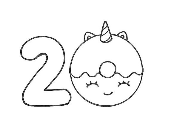 2019艺术字简笔画