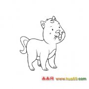 可爱的小猫（简笔画）5