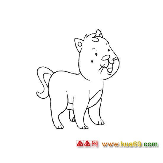 可爱的小猫（简笔画）5