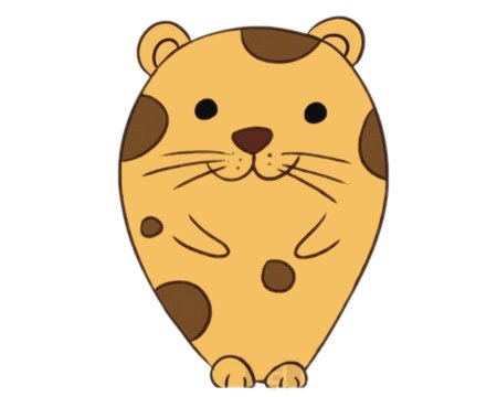 卡通豹子简笔画图片大全作品一