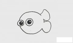 小丑鱼简笔画彩色可爱步骤图片