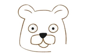 卡通豹子简笔画图片步骤二