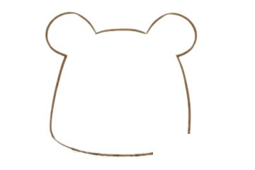 卡通豹子简笔画图片步骤一