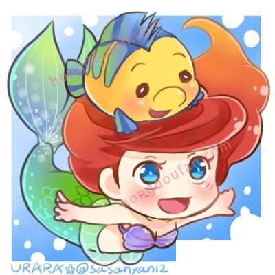 小美人鱼爱丽儿 迪士尼公主简笔画大全 简笔画 第5张