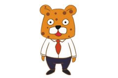 卡通豹子简笔画的画法步骤教程及图片大