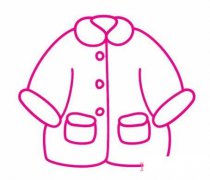 儿童衣服外套的画法步骤图 外套简笔画图片