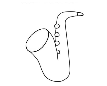 萨克斯简笔画图片