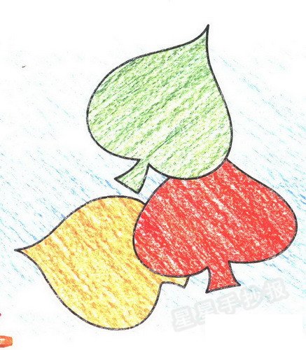 叶子简笔画图片