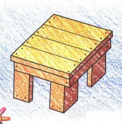 板凳简笔画怎么画
