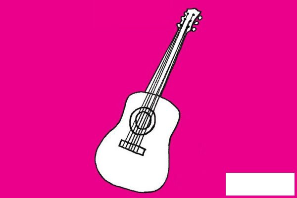 吉他简笔画图片