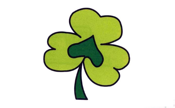 彩色简笔画树叶的图片教程