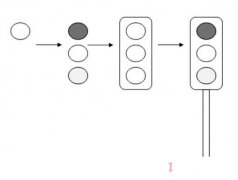 如何画交通信号灯详细步骤简笔画教程