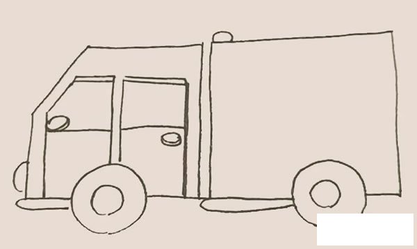 卡车简笔画