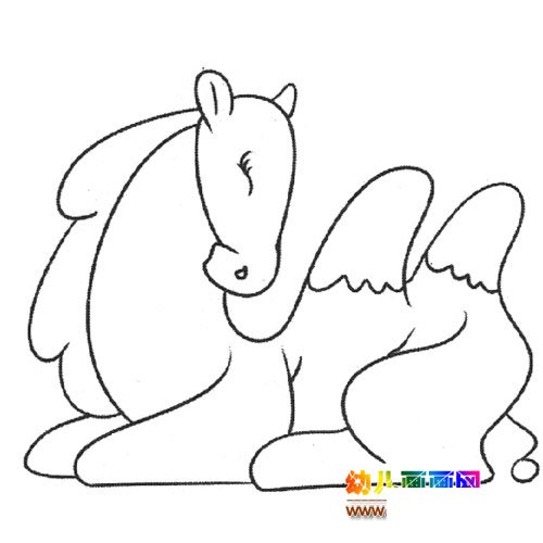 动物简笔画:睡觉的骆驼