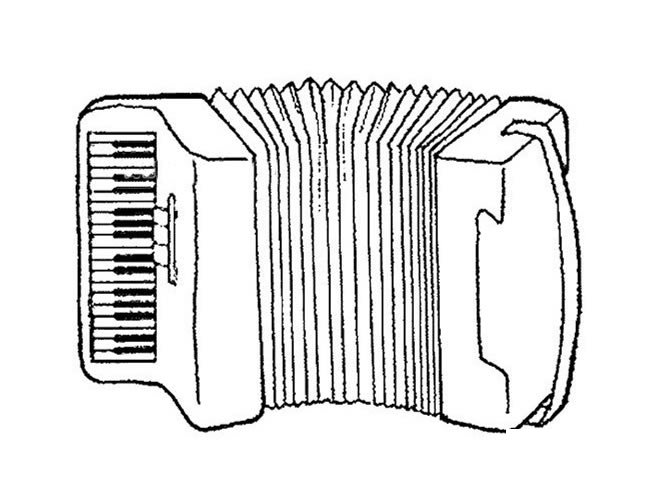 手风琴怎么画 两款手风琴简笔画图片
