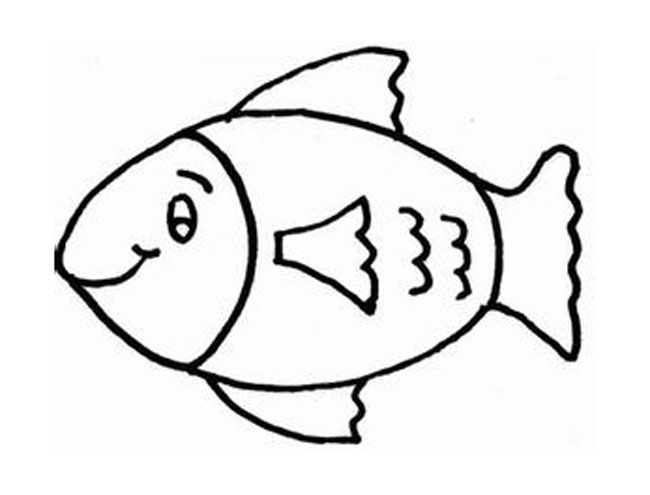 鲫鱼简笔画步骤图片大全