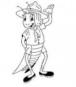 卡通蚂蚱昆虫简笔画步骤图片大全