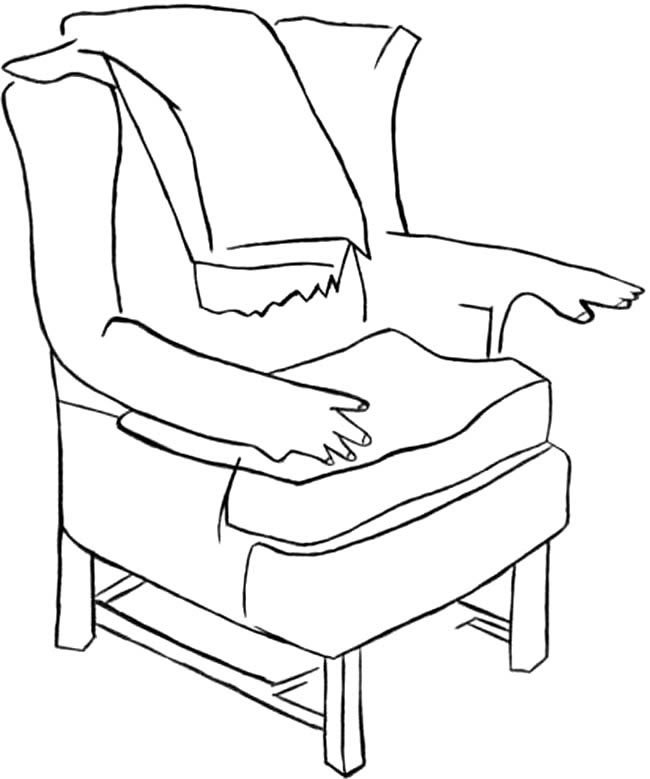 单人沙发物品简笔画步骤图片大全