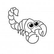 蝎子昆虫简笔画步骤图片大全一