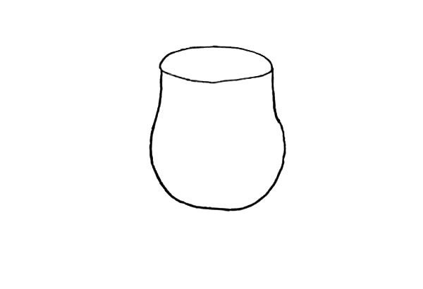 带颜色果汁简笔画步骤教程