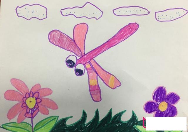 漂亮的儿童画图片，风和日丽