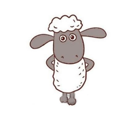 小羊肖恩简笔画教程