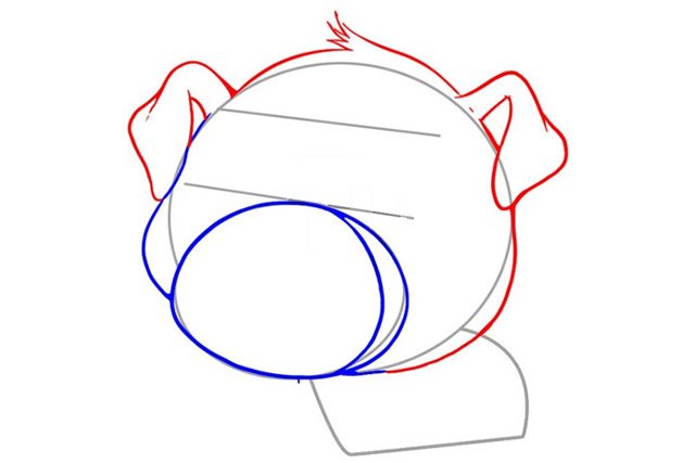 卡通小猪简笔画