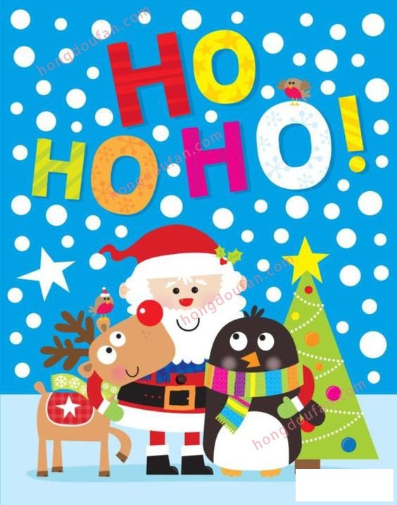 圣诞卡片 圣诞节贺卡简笔画大全 简笔画 第4张