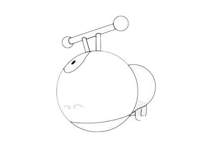 扭扭车简笔画图片大全作品五