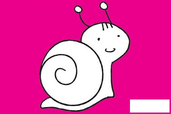 蜗牛简笔画图片